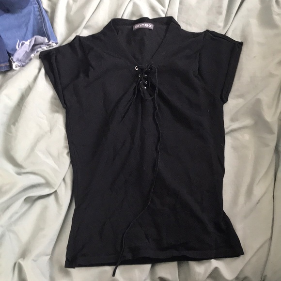 Anne•x tie up tee - Picture 1 of 4